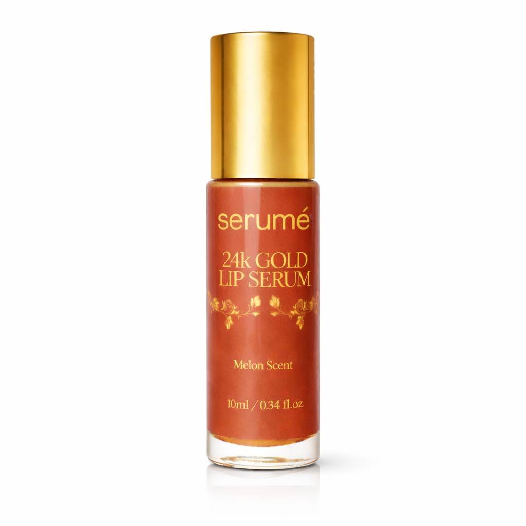 serumé 24K Gold Lip Serum - Melon Scent, 10mL