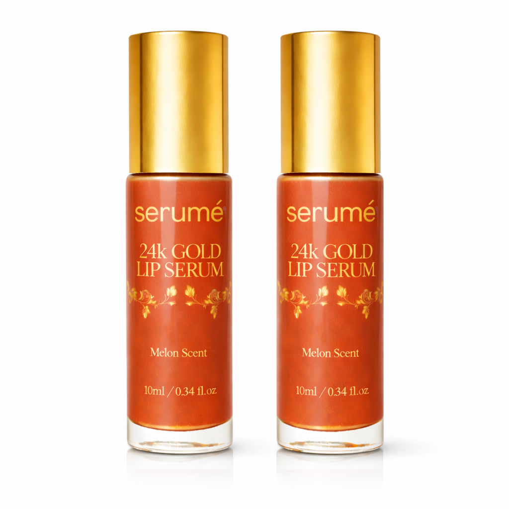 serumé 24K Gold Lip Serum - Melon Scent, 10mL